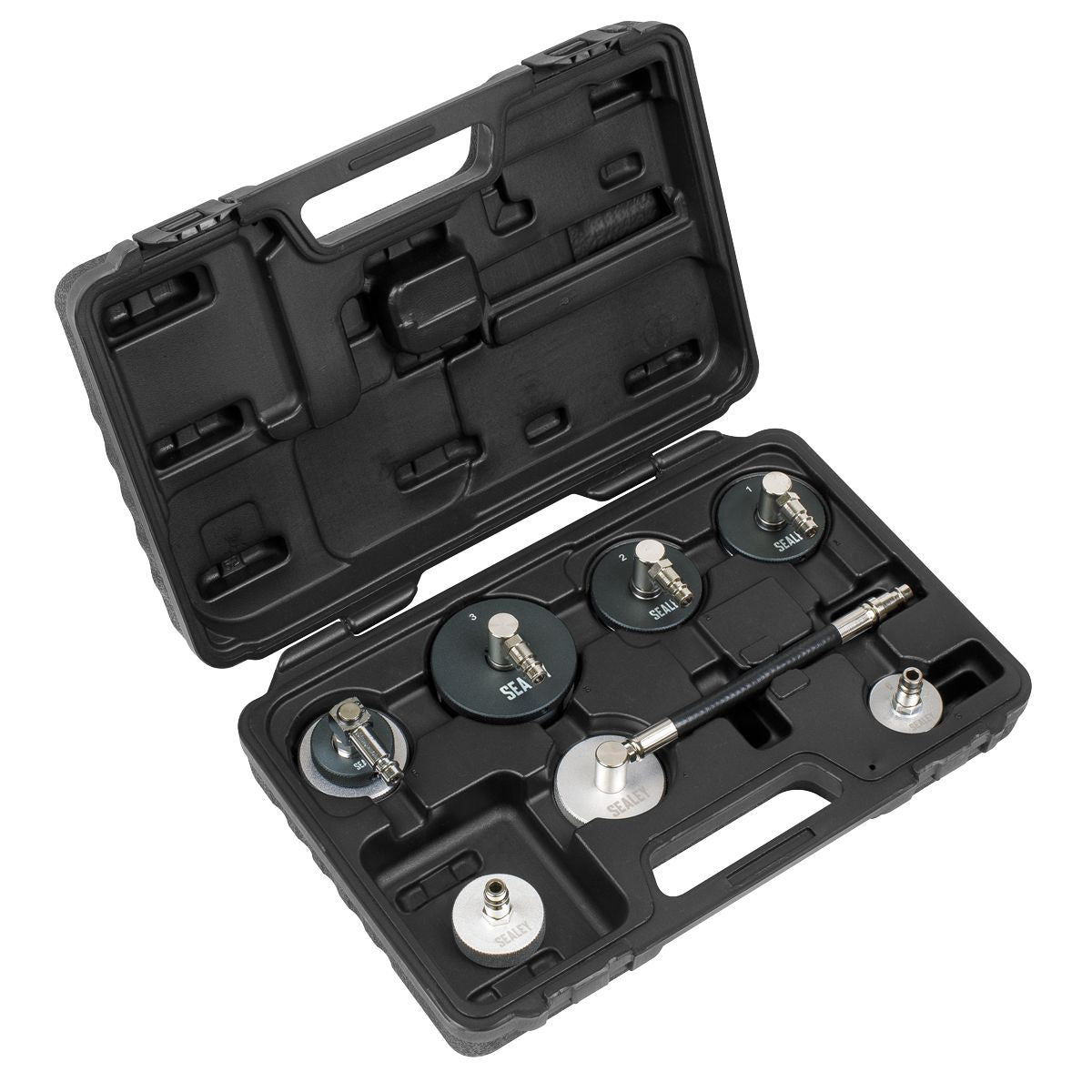 Sealey Brake & Clutch Pressure Bleeder Cap Set 7pc - Image 1