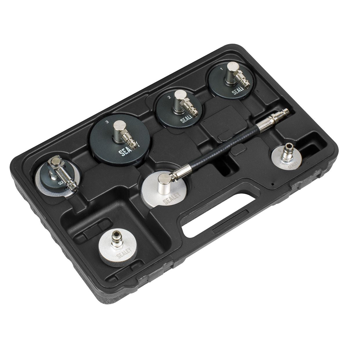 Sealey Brake & Clutch Pressure Bleeder Cap Set 7pc - Image 7