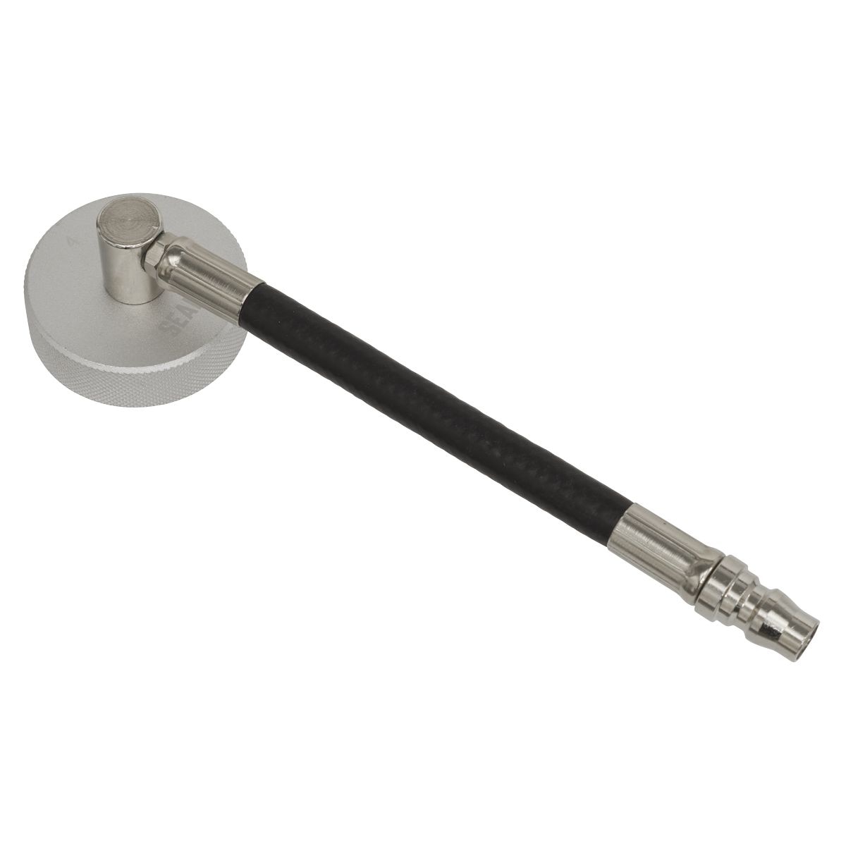 Sealey Brake Pressure Bleeder Cap 45mm & Connector With Hose 90¬° - Image 1