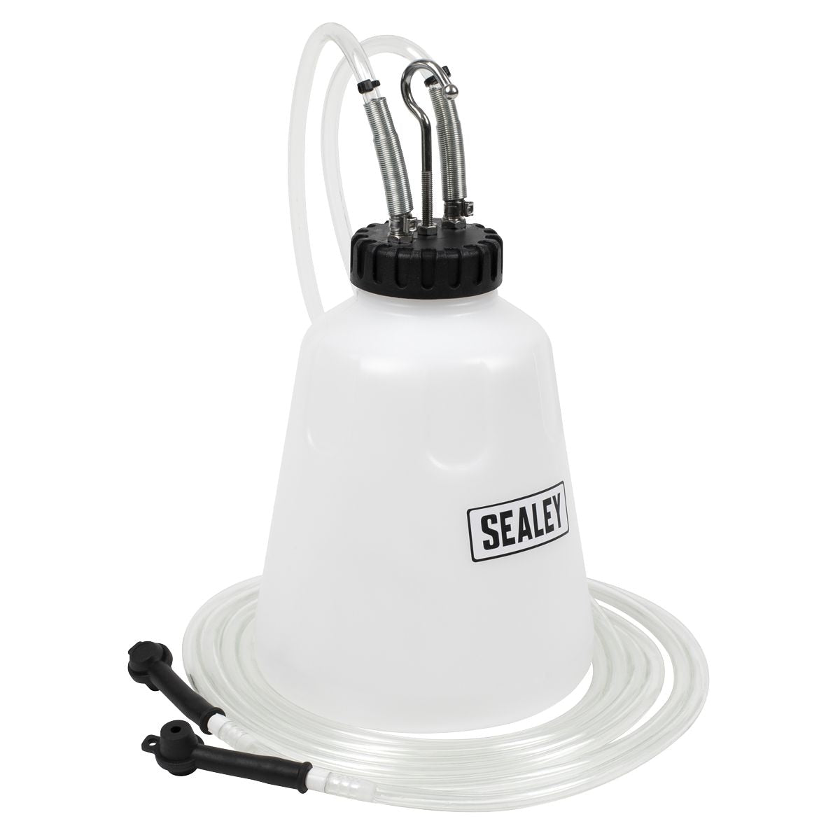 Sealey Hi-Flow Twin Pipe Brake Bleed Bottle 2L - Image 1