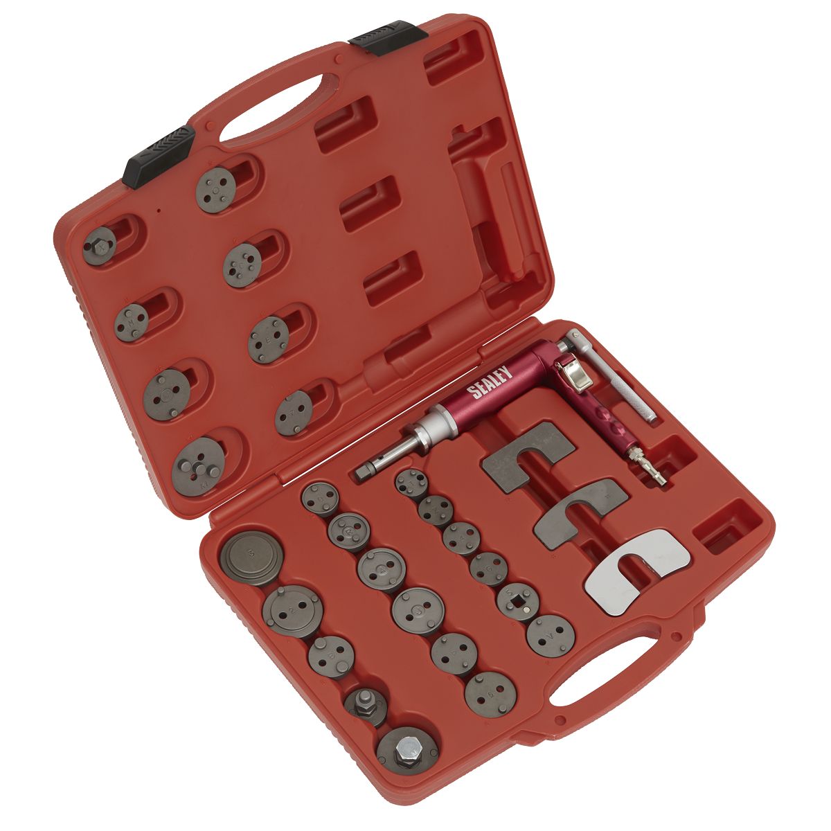 Sealey Air Operated Brake Piston Wind-Back Tool Kit 29pc - Image 1