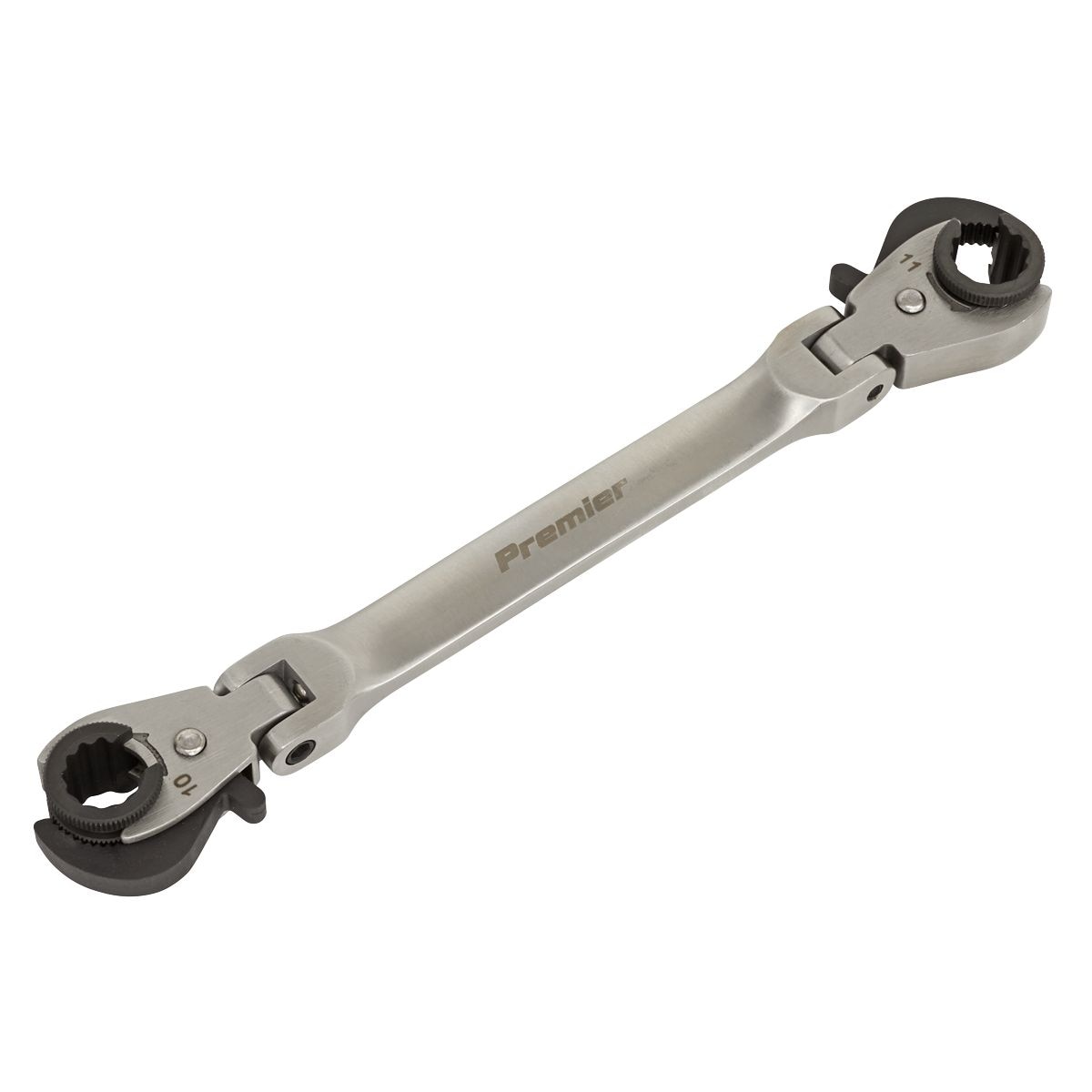 Sealey Premier Brake Pipe Spanner Ratcheting 10 x 11mm - Image 1