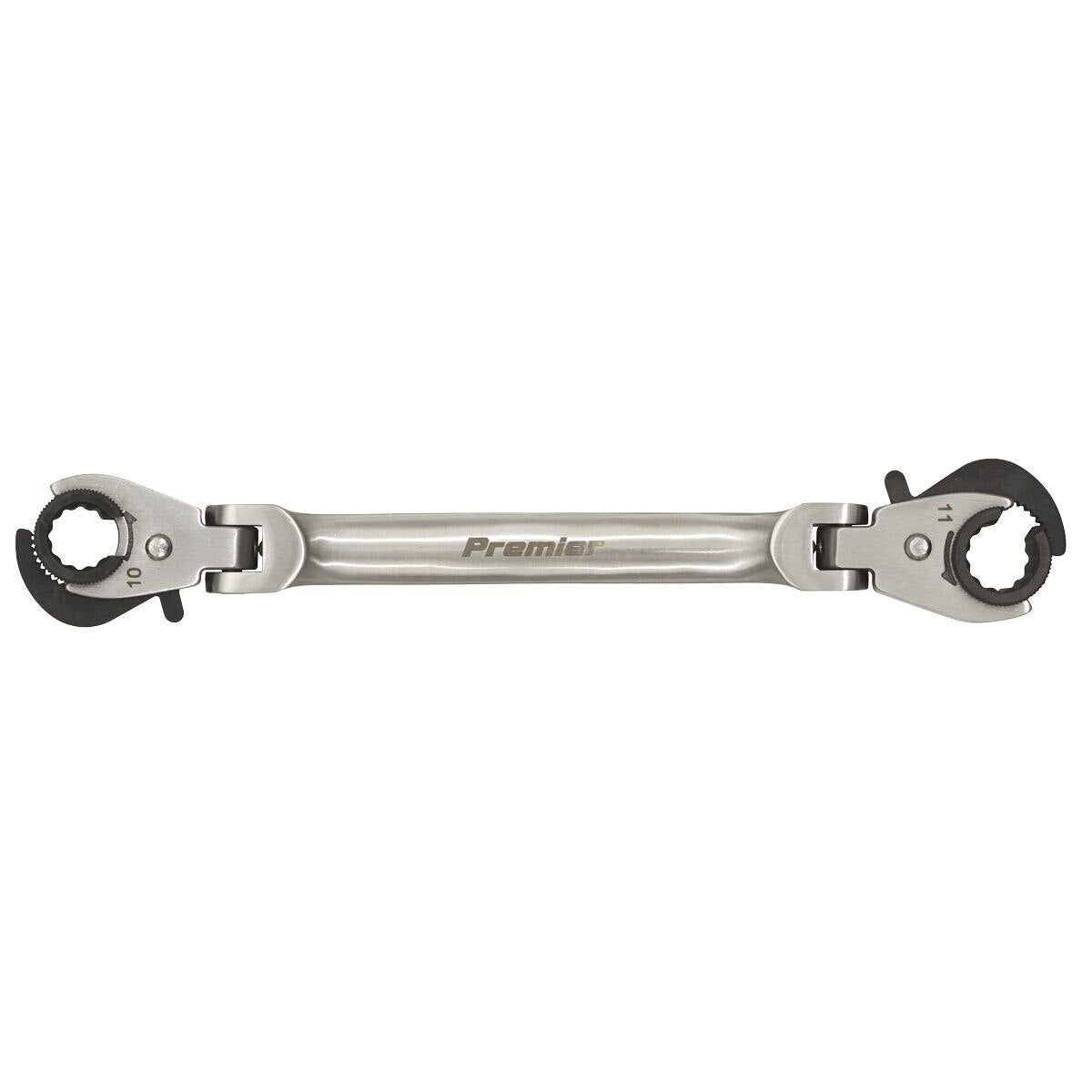 Sealey Premier Brake Pipe Spanner Ratcheting 10 x 11mm - Image 3