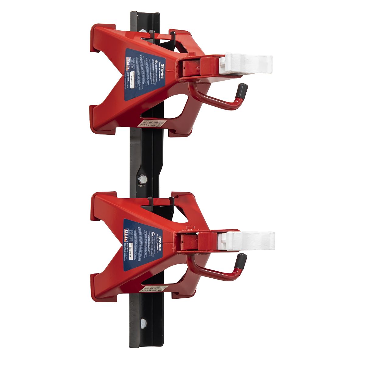 Sealey Axle Stand & Axle Stand Storage Rack Combo 3 Tonne - Image 1