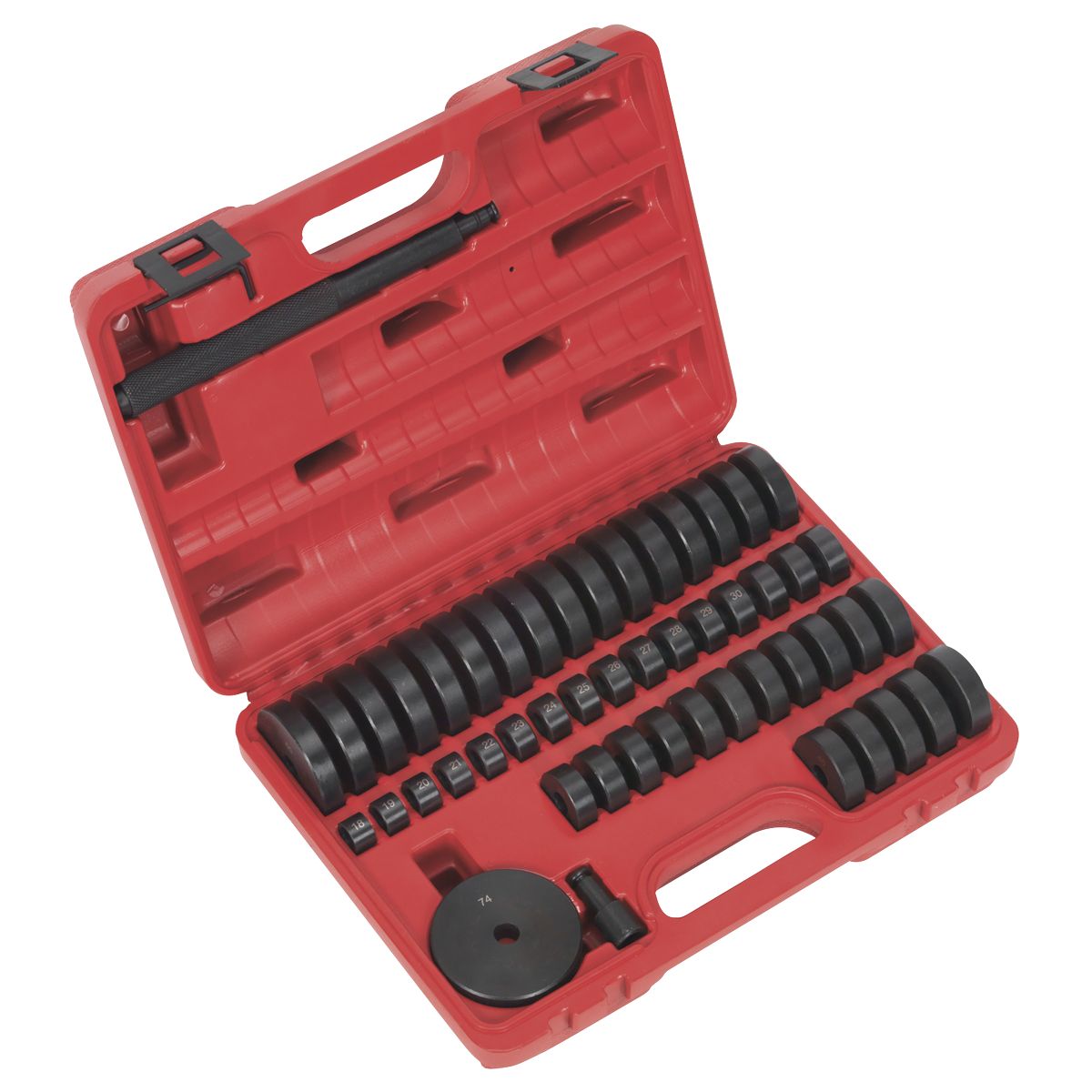 Sealey Bearing Race & Seal Driver Set 52pc - Image 1