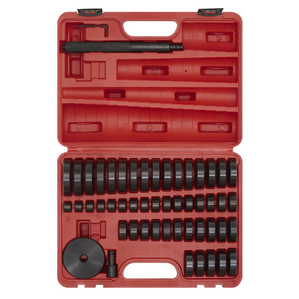 Sealey Bearing Race & Seal Driver Set 52pc - Image 2