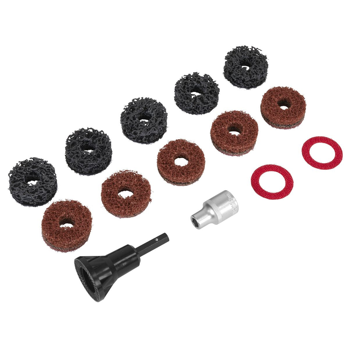 Sealey Stud Hub Cleaner 14pc - Image 1