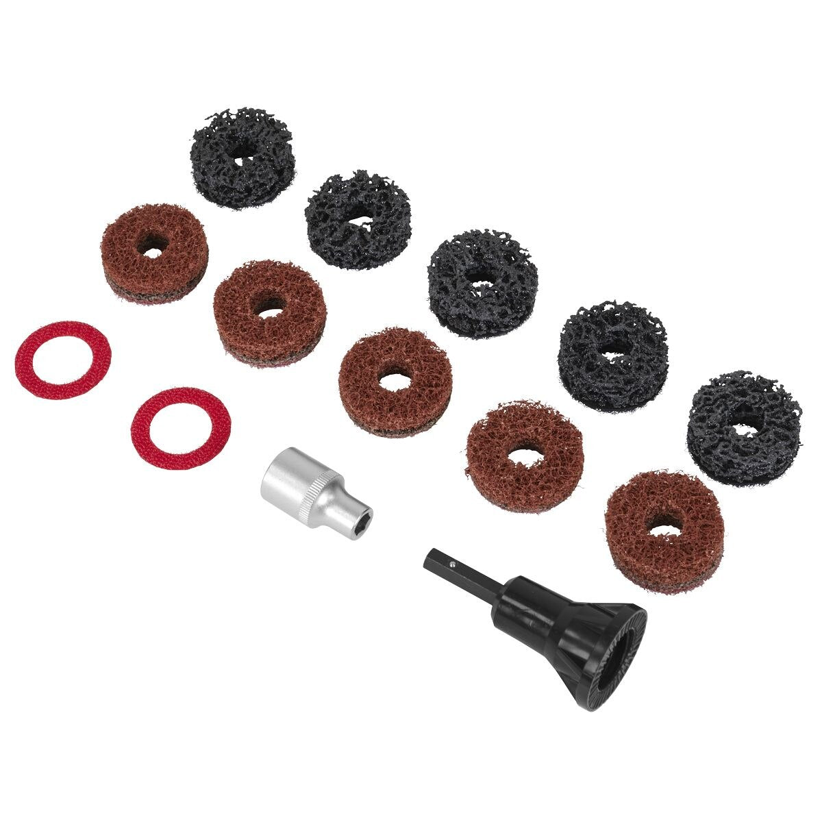 Sealey Stud Hub Cleaner 14pc - Image 2