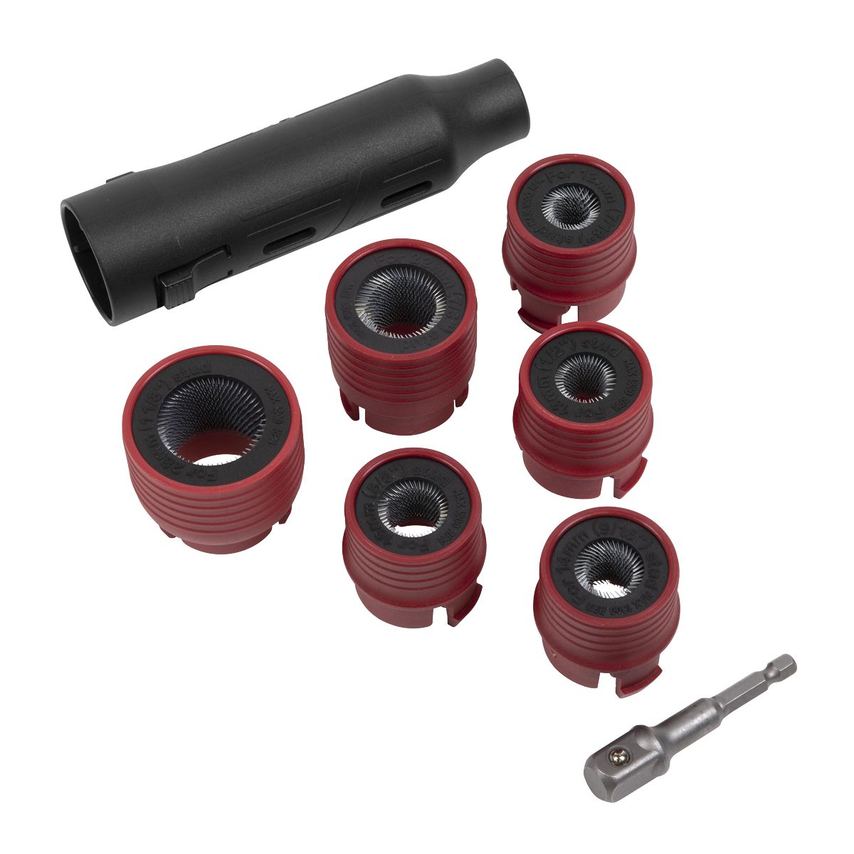 Sealey Wheel Stud Cleaning Tool Set - Image 2