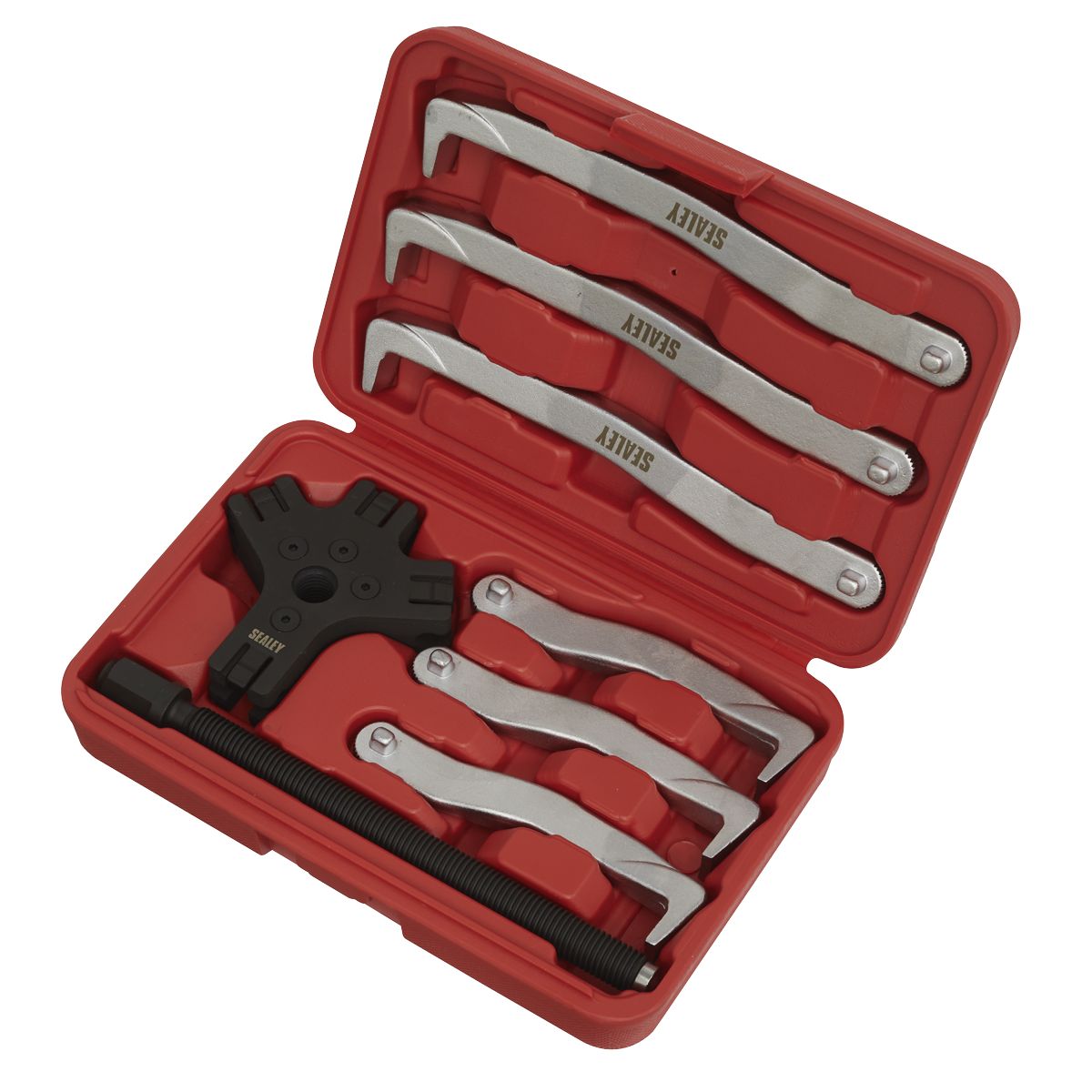 Sealey Fast Action Twin/Triple Leg Reversible Puller Set 150 & 220mm 8pc - Image 6