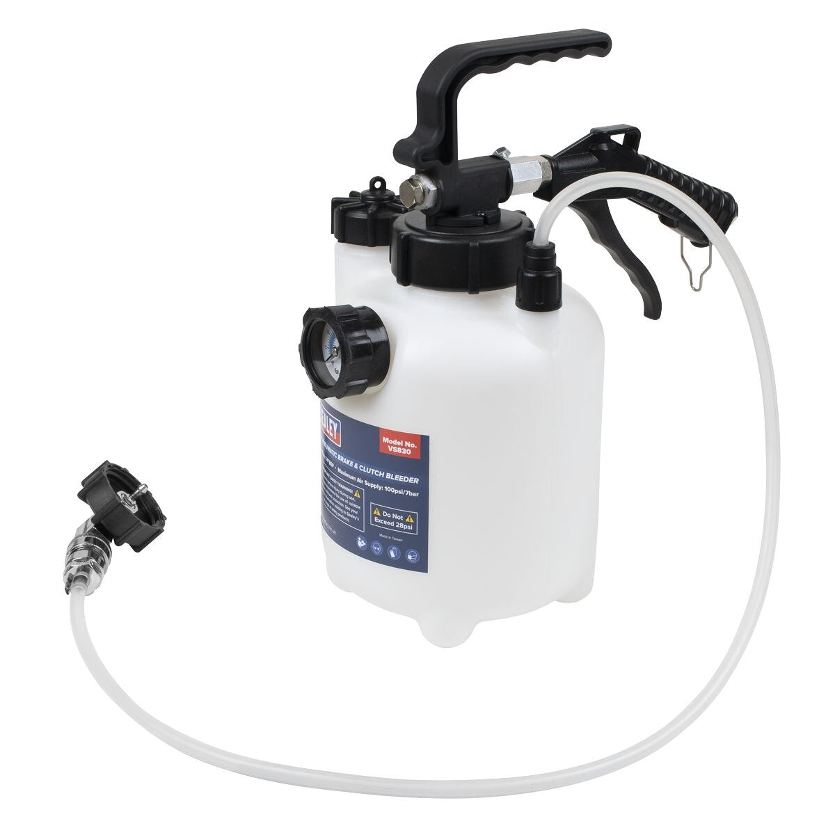 Sealey Pneumatic Brake & Clutch Bleeder 2.5L - Image 5