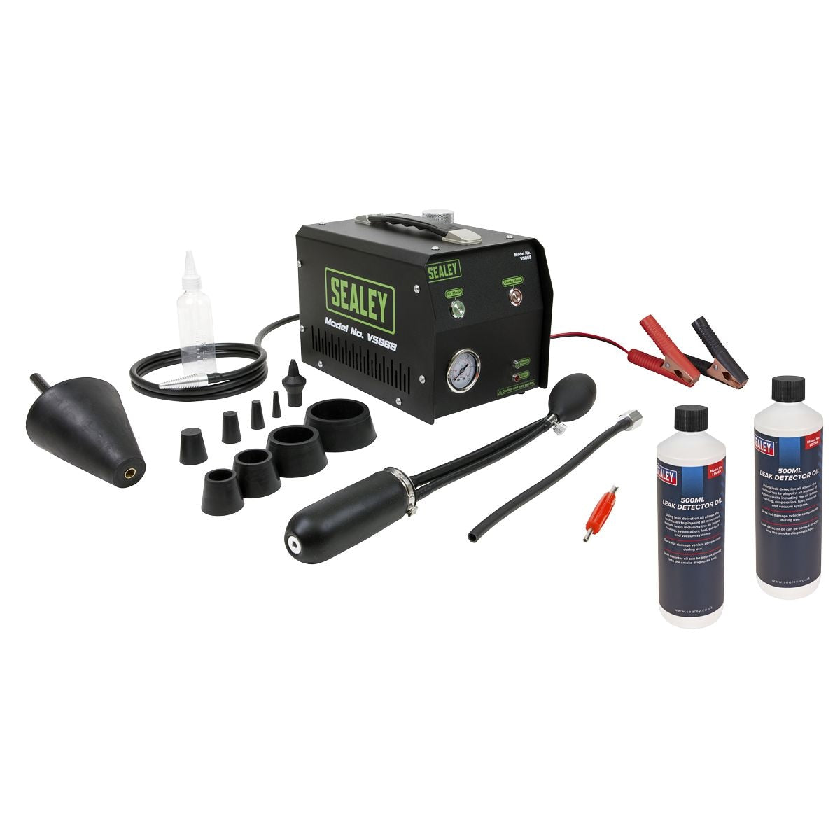 Sealey Leak Detector Smoke Diagnostic & Leak Detector Oil Kit - Image 1