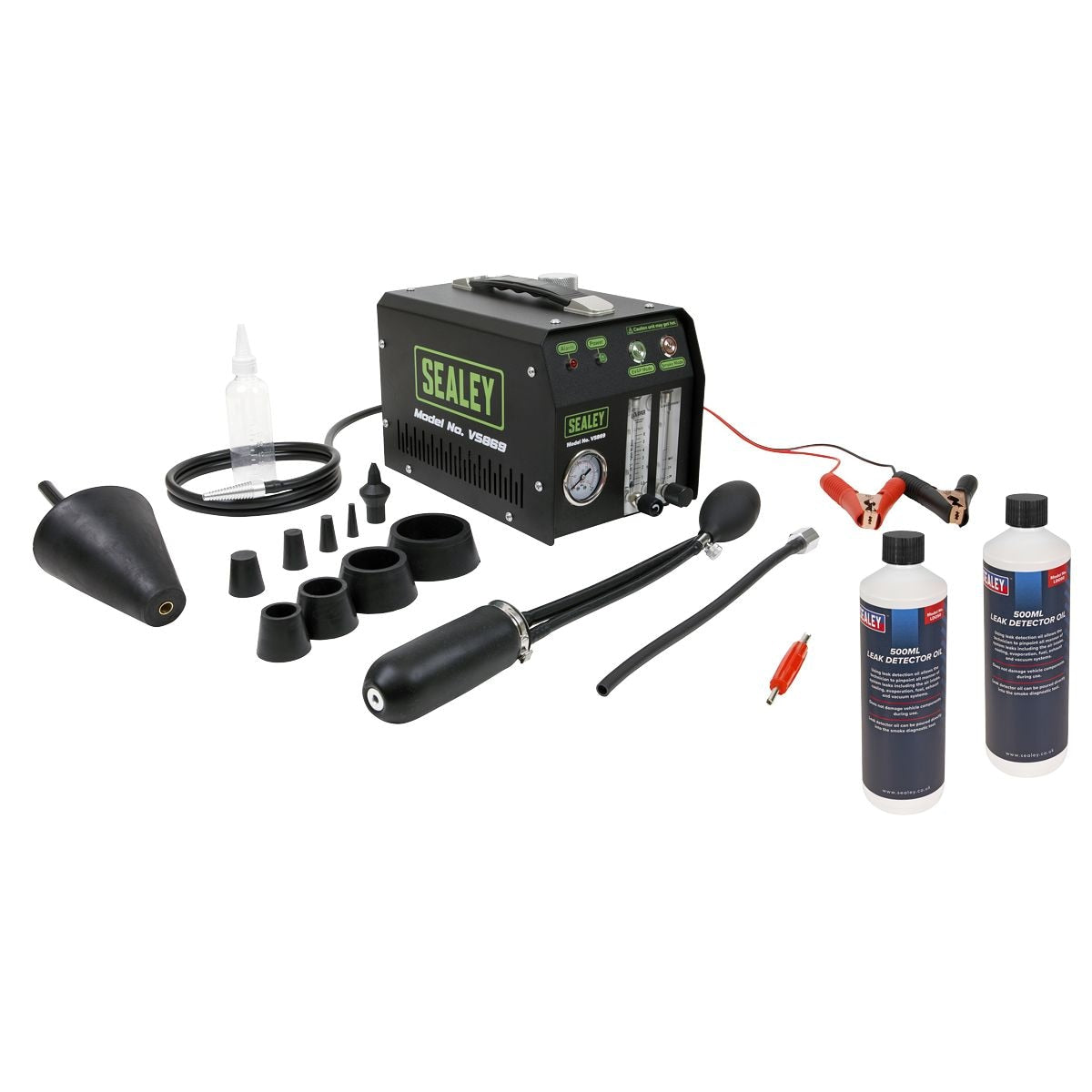 Sealey EVAP Leak Detector Smoke Diagnostic & Leak Detector Oil Kit - Image 1