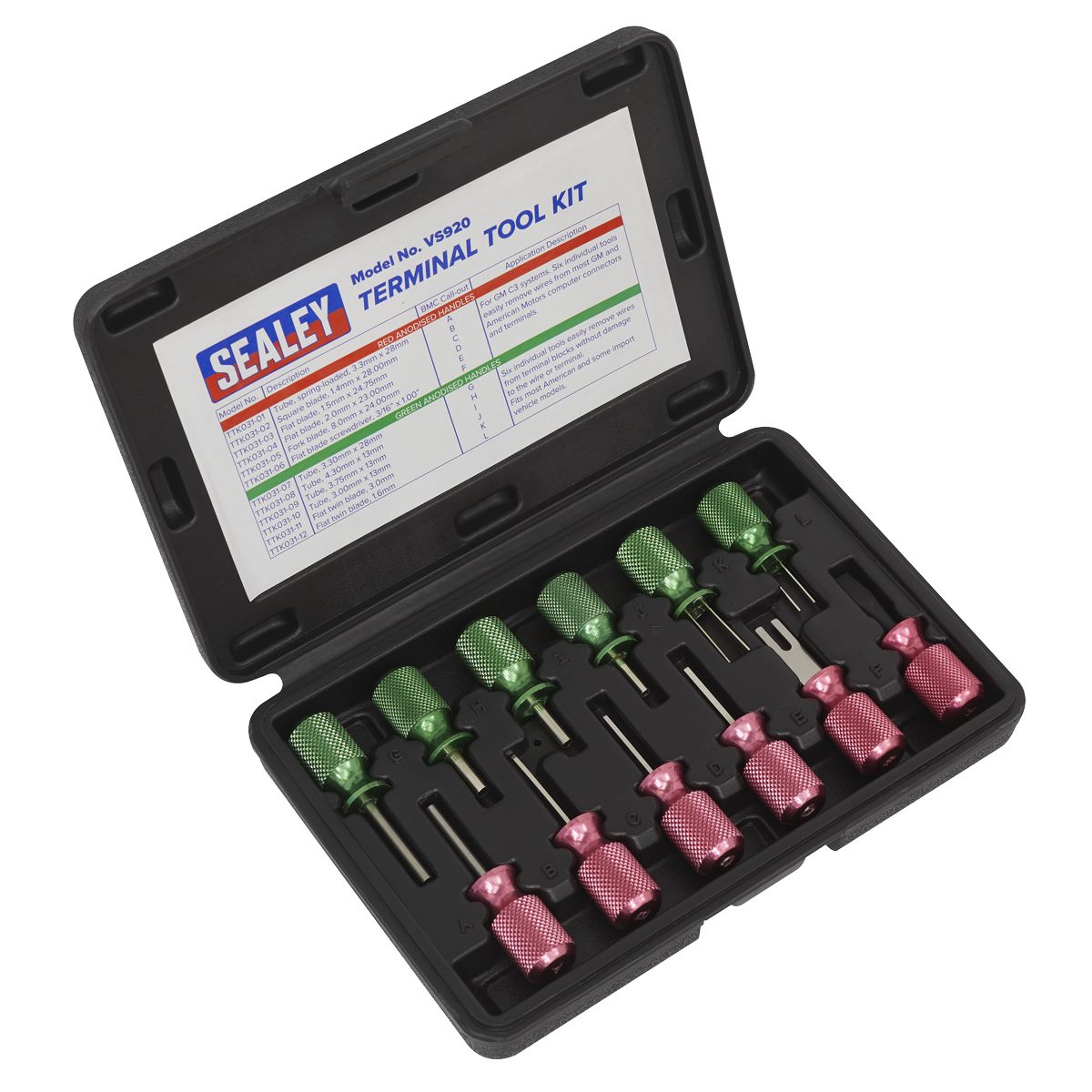 Sealey Terminal Tool Kit 12pc - Image 1