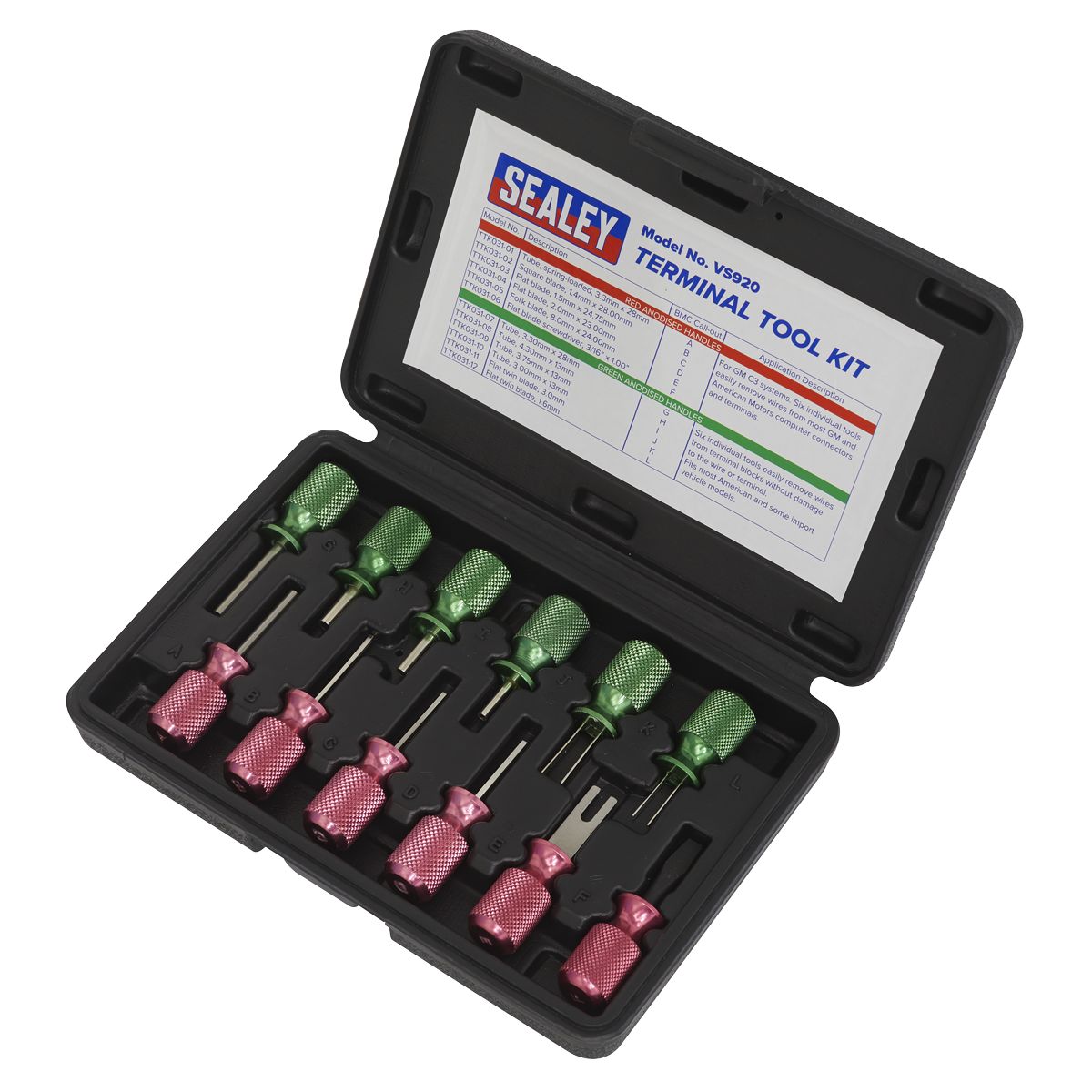 Sealey Terminal Tool Kit 12pc - Image 3