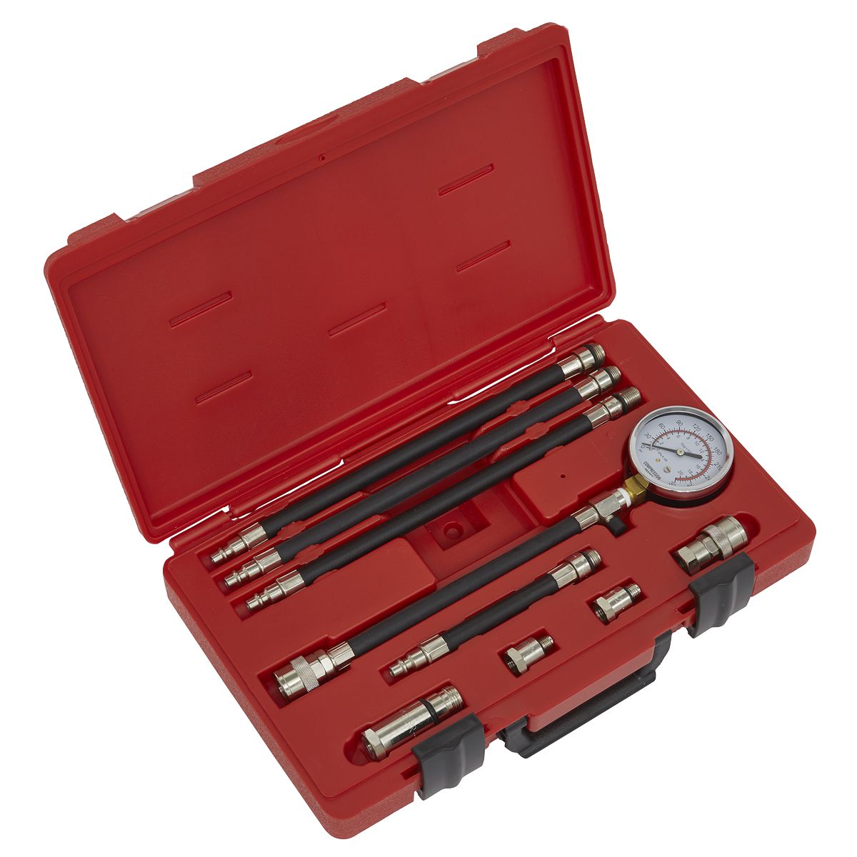 Sealey Petrol Engine Compression Test Kit 10pc - Image 1