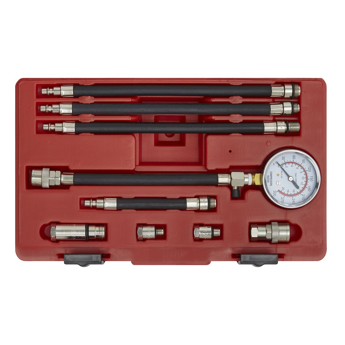 Sealey Petrol Engine Compression Test Kit 10pc - Image 3