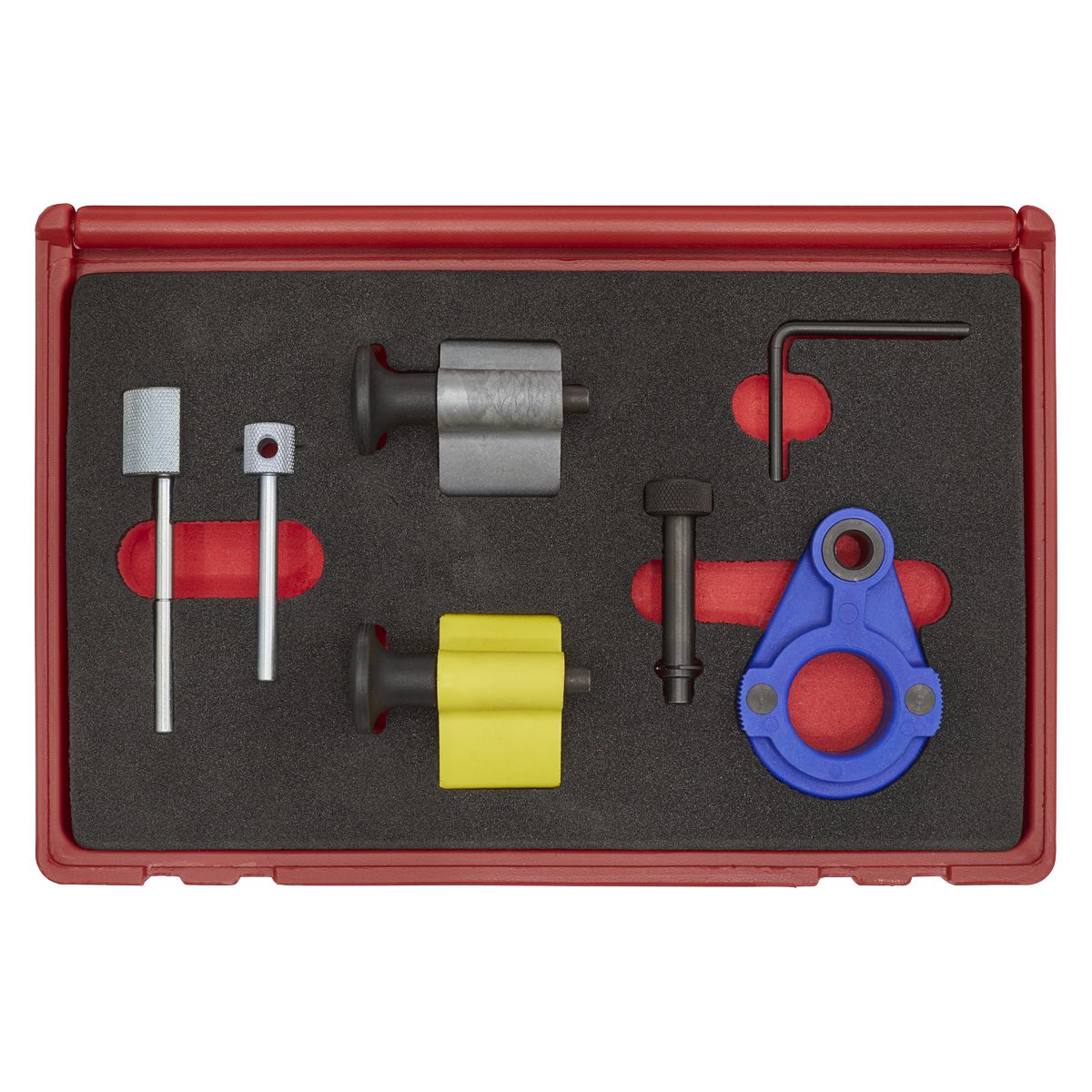Sealey Diesel Engine Timing Tool Kit 1.2D/1.4D/1.6D/2.0D - for VAG, Ford & Mitsubishi - Belt Drive - Image 2