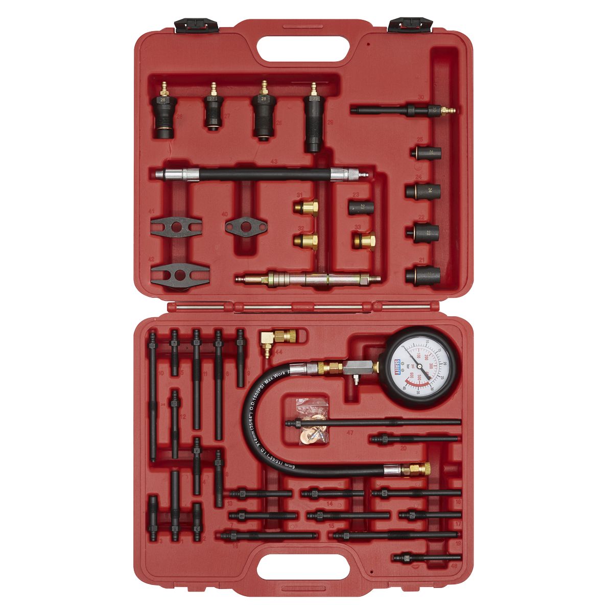 Sealey Petrol & Diesel Master Compression Test Kit - Image 2