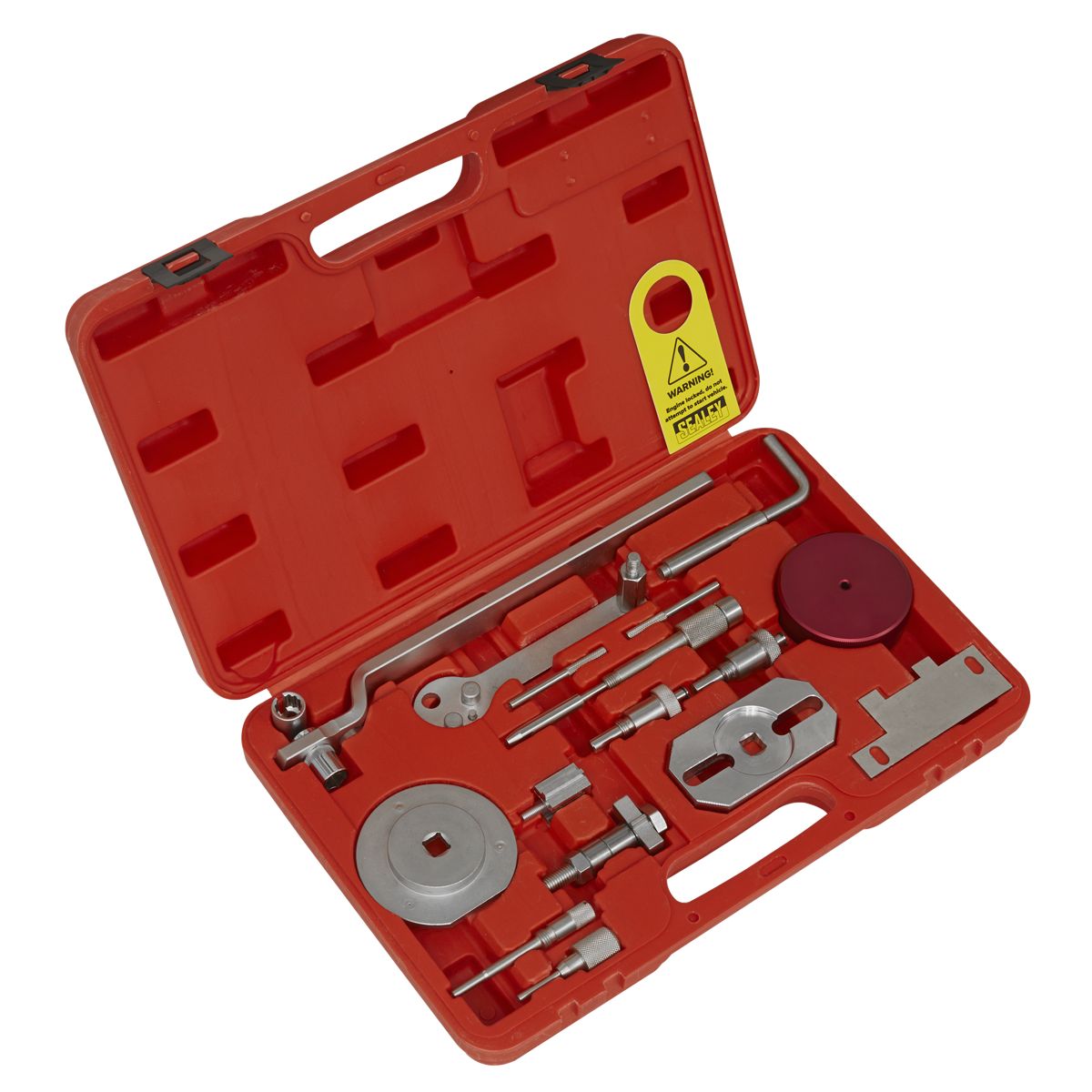 Sealey Diesel Engine Timing Tool Kit for Fiat, Ford, Iveco, PSA - 2.2D, 2.3D, 3.0D - Belt/Chain Drive - Image 1