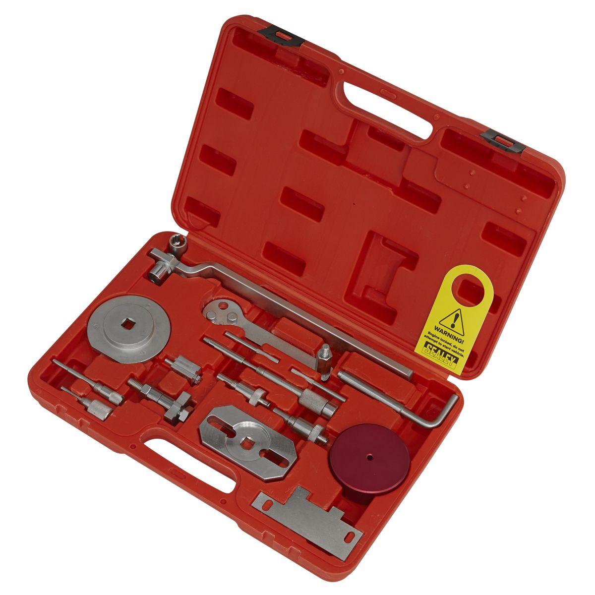 Sealey Diesel Engine Timing Tool Kit for Fiat, Ford, Iveco, PSA - 2.2D, 2.3D, 3.0D - Belt/Chain Drive - Image 2