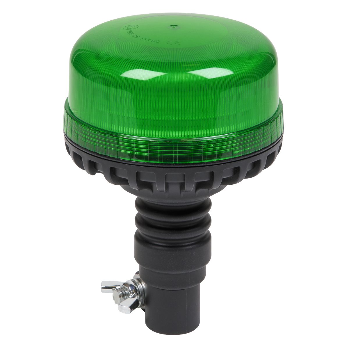 Sealey Warning Beacon with Flexible Spigot Fixing SMD LED 12/24V - Green - Image 1