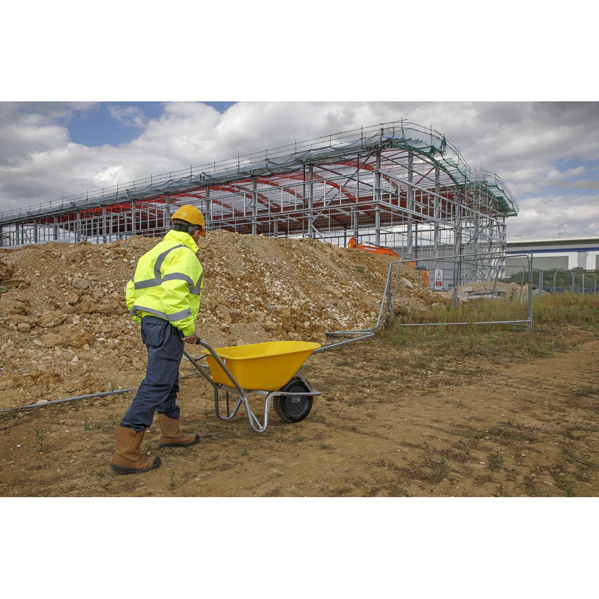 Sealey Wheelbarrow 100L Heavy Duty - Image 7