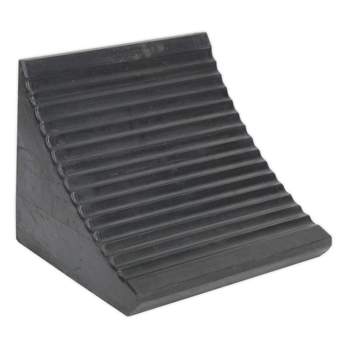 Sealey Heavy-Duty Rubber Wheel Chock - Single - Image 1