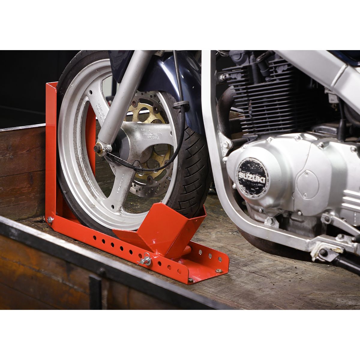 Sealey Motorcycle Roll-in Wheel Clamp, Bolt Down - Image 7