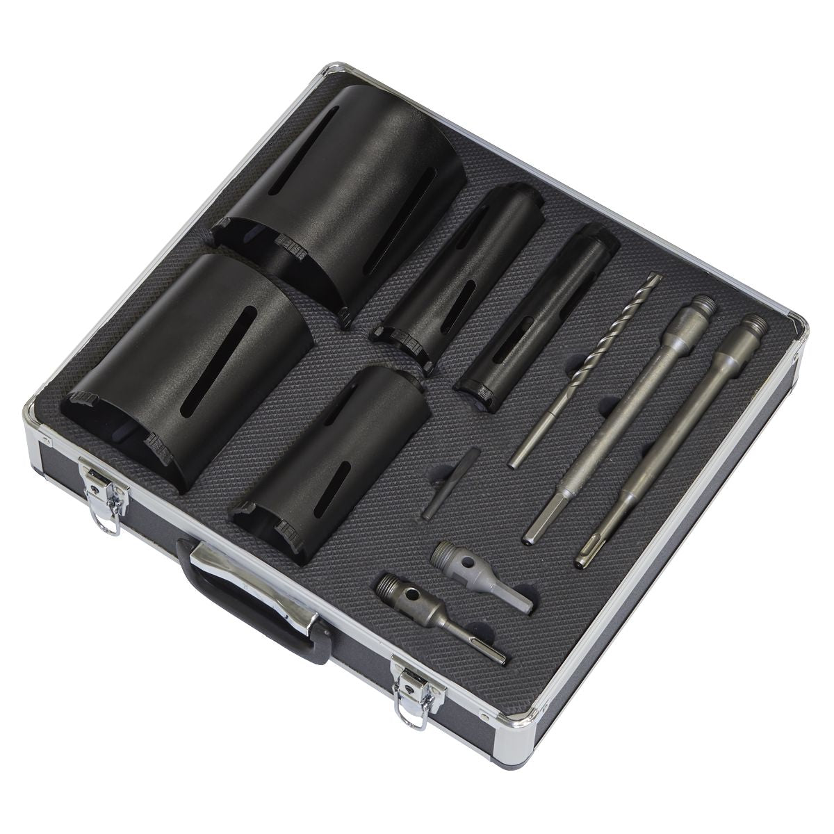 Sealey Diamond 5 Core Kit (¬Ø38, 52, 65, 117, 127mm Cores with Adaptors) - Image 4