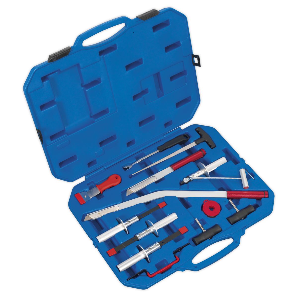 Sealey Windscreen Removal Tool Kit 14pc - Image 1