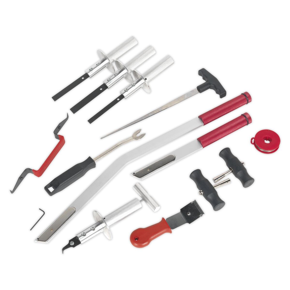 Sealey Windscreen Removal Tool Kit 14pc - Image 2