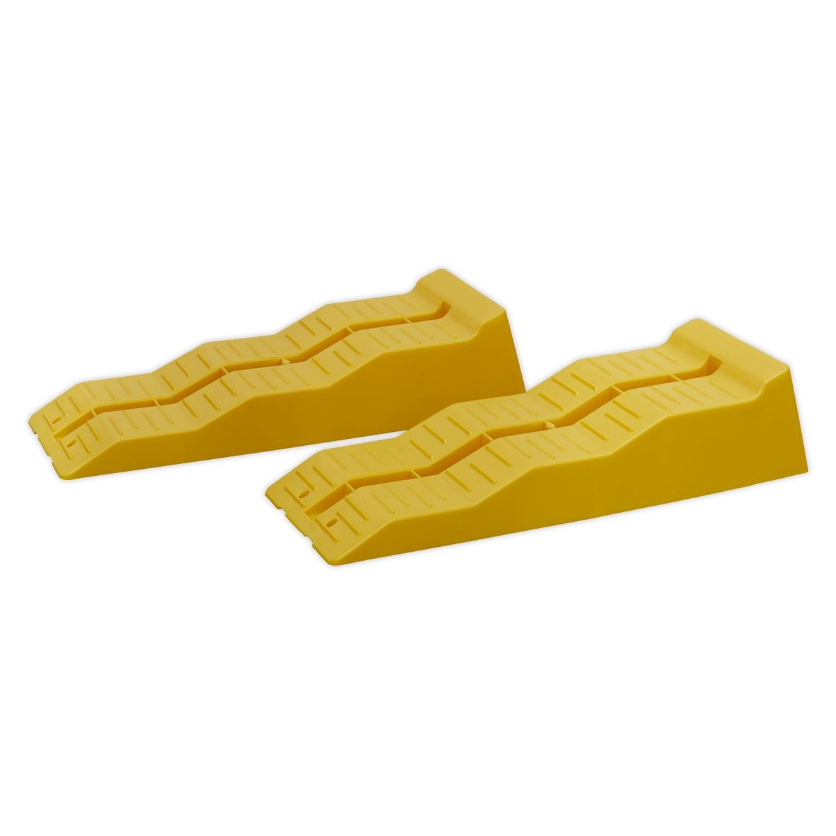 Sealey Levelling Ramps - 3-Stage 2.5 Tonne Capacity per Ramp 5 Tonne Capacity per Pair - Image 1