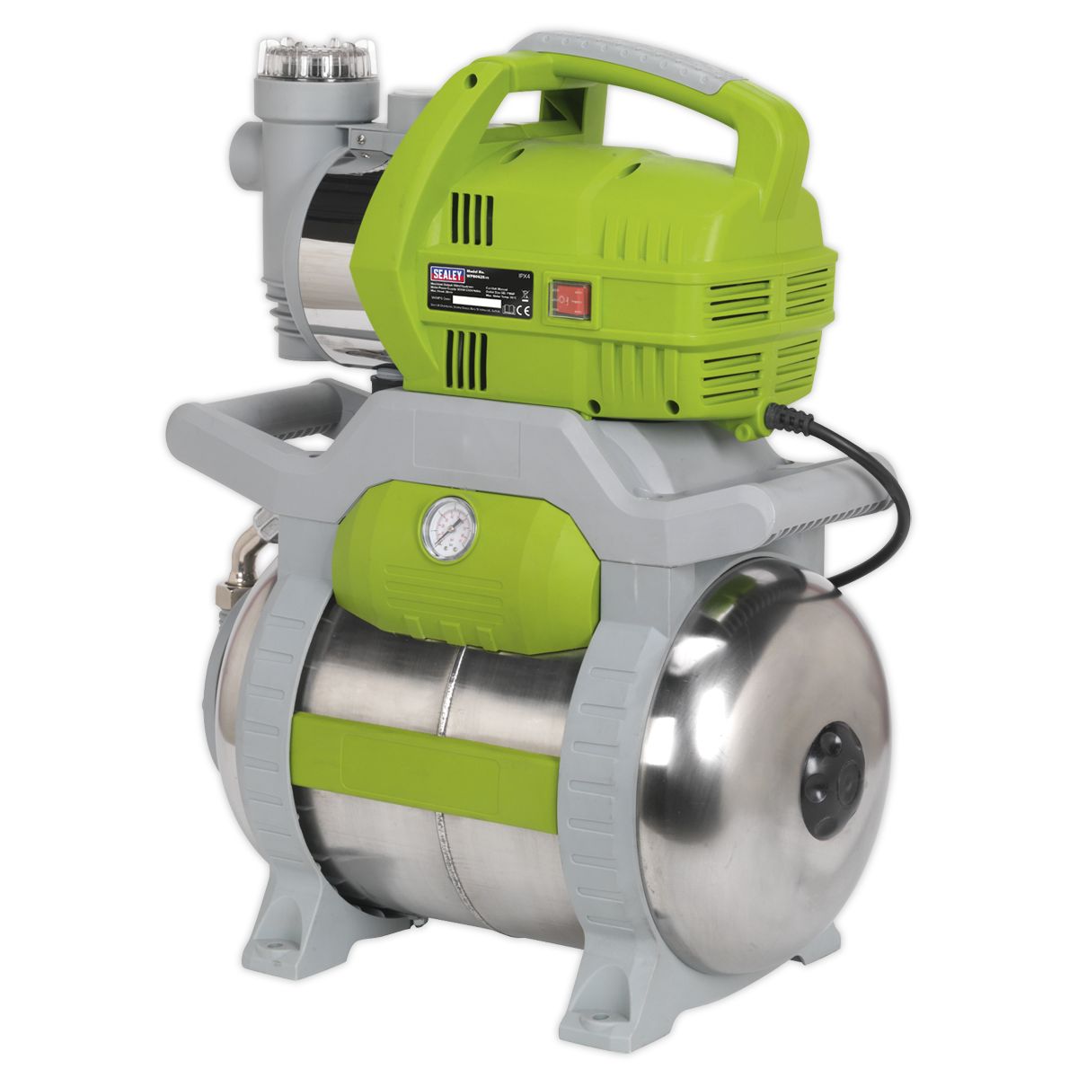 Sealey Surface Mounting Booster Pump Stainless Steel 55L/min 230V - Image 3