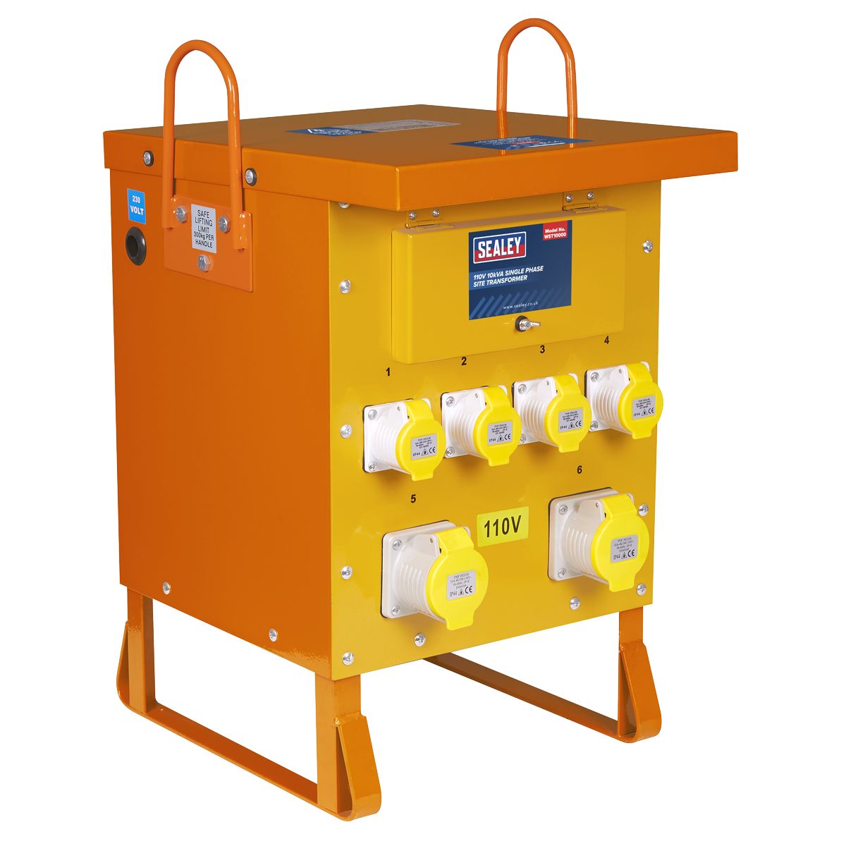 Sealey Single Phase Site Transformer 10kVA 110V - Image 1