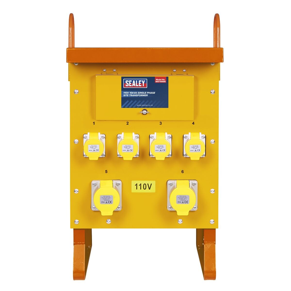 Sealey Single Phase Site Transformer 10kVA 110V - Image 2