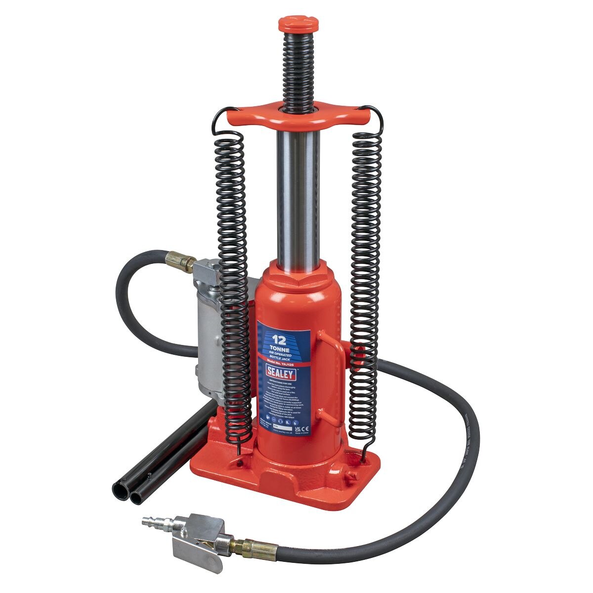Sealey Air Operated Hydraulic Bottle Jack 12 Tonne - Image 3