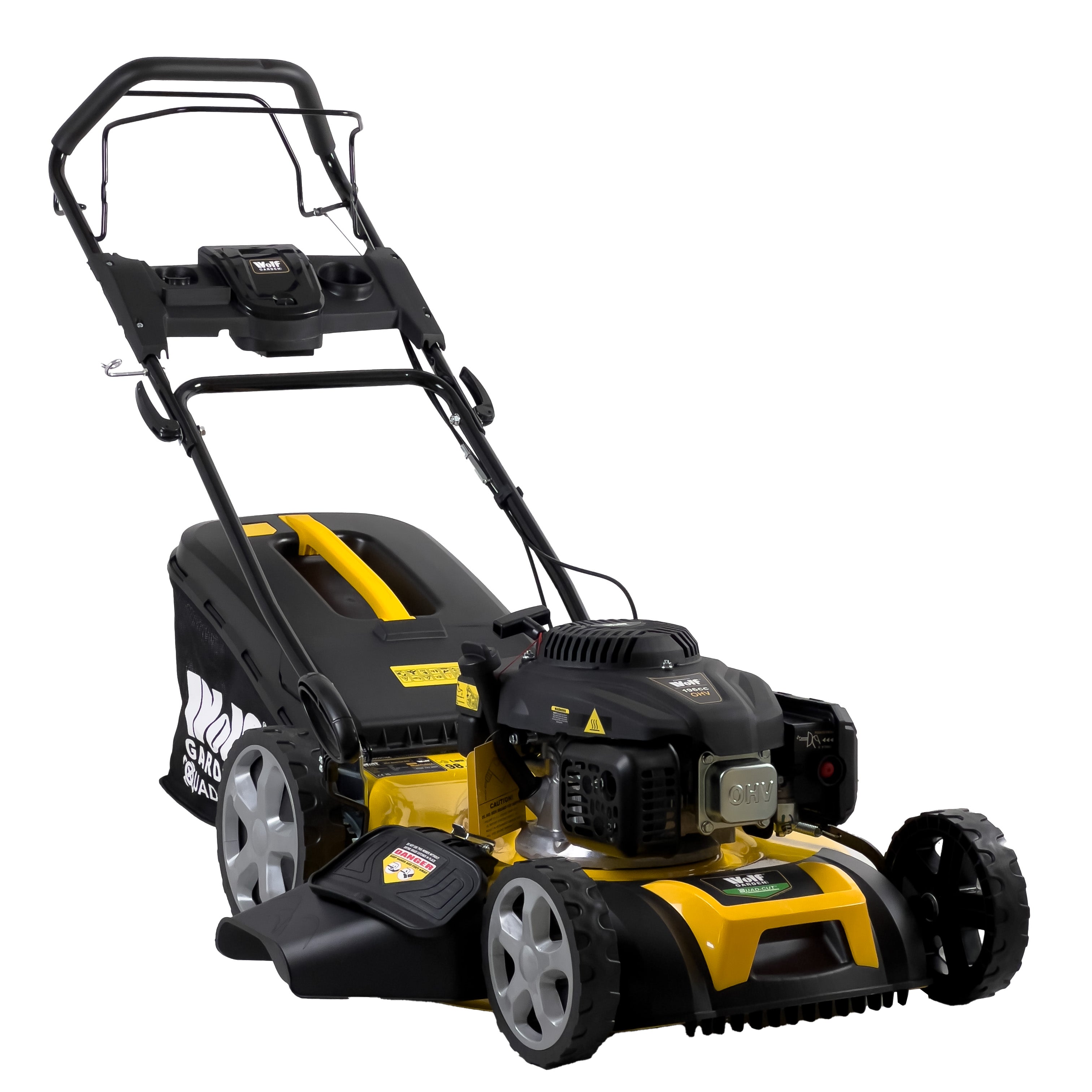 Wolf Garden 20" Recoil Self Propelled "Quad Cut" Petrol Lawn Mower 196cc Engine