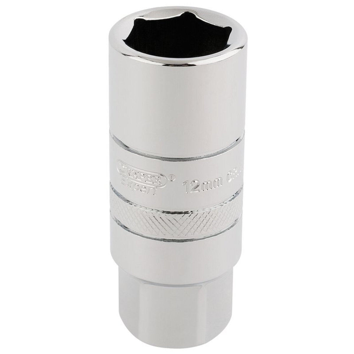 Draper 12mm Thread 6 Point Spark Plug Socket, 3/8" Sq. Dr., 18Mm