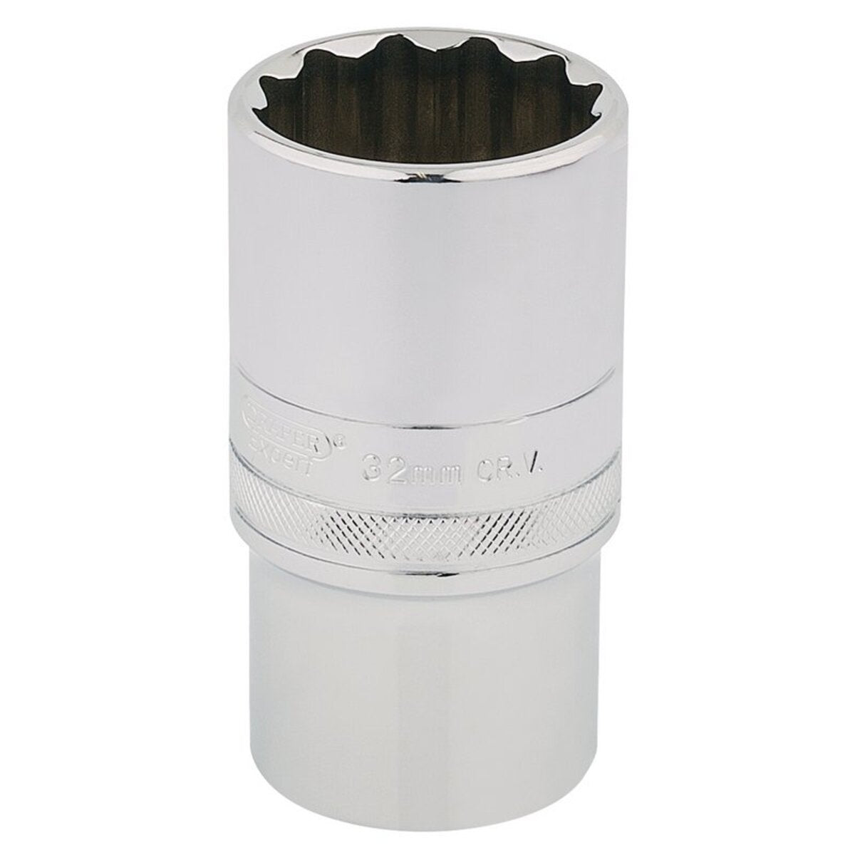Draper HI-TORQ 12 Point Deep Socket, 1/2" Sq. Dr., 32mm - 33865