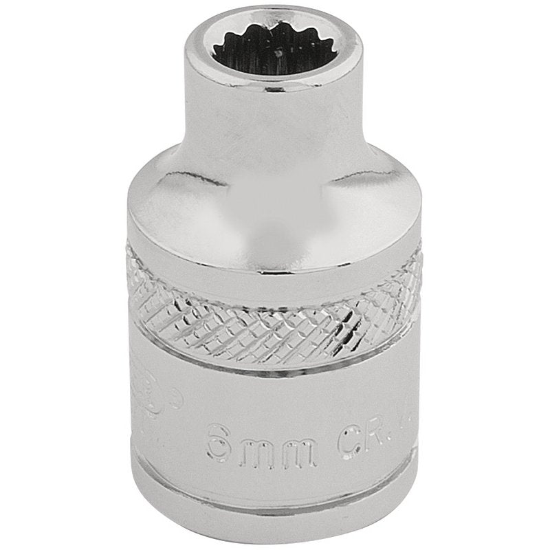Draper Hi-Torq 12 Point Socket, 3/8" Sq. Dr., 6mm