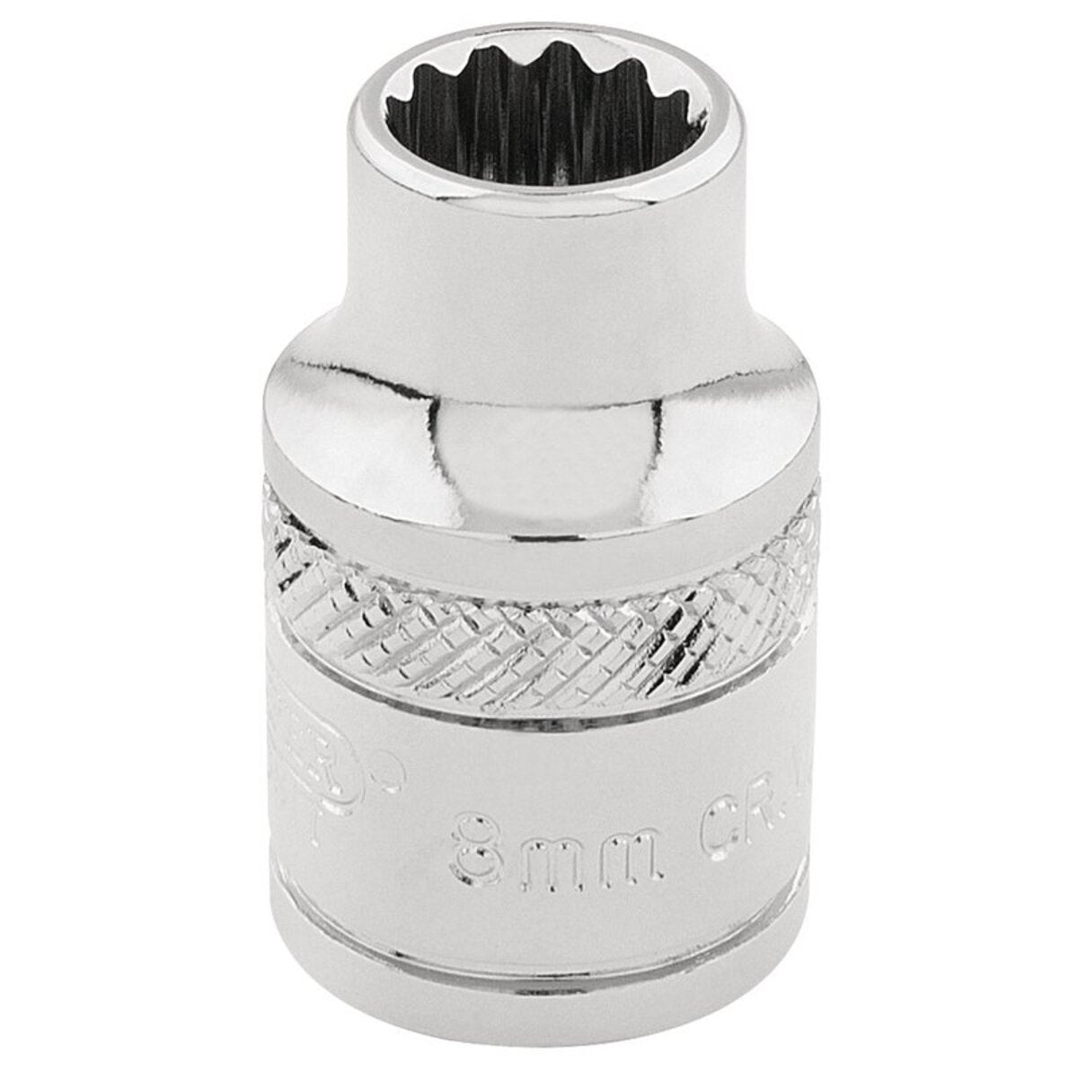Draper Hi-Torq 12 Point Socket, 3/8" Sq. Dr., 8mm