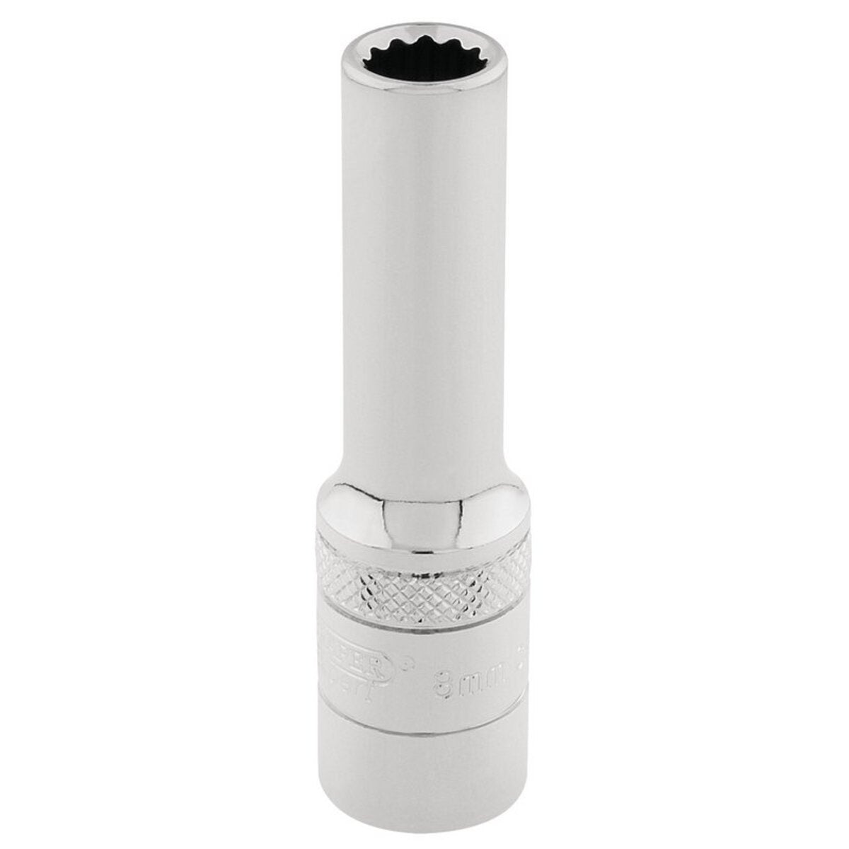 Draper Hi-Torq 12 Point Deep Socket, 3/8" Sq. Dr., 8mm