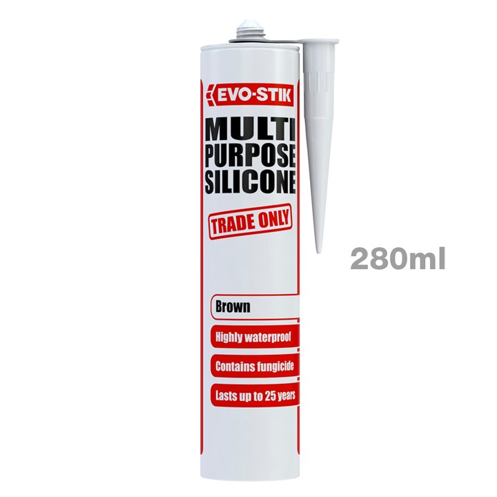 Evo-Stik Multi-Purpose Silicone Sealant Brown C20 DKBS30613753