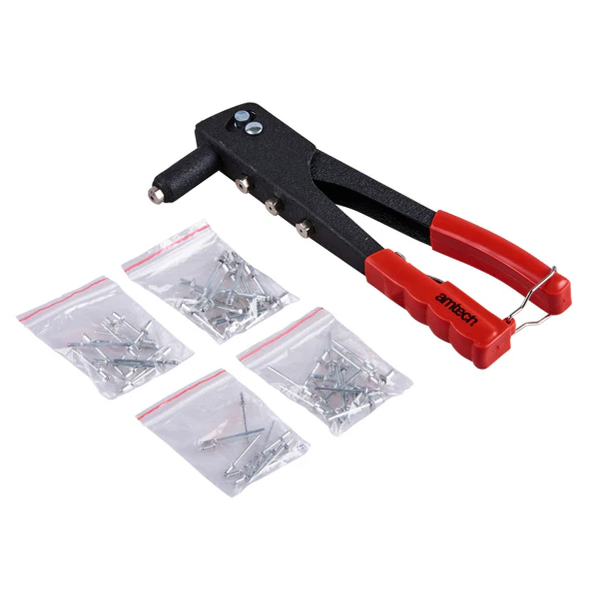 Amtech Rivet gun with 60 rivets B3400