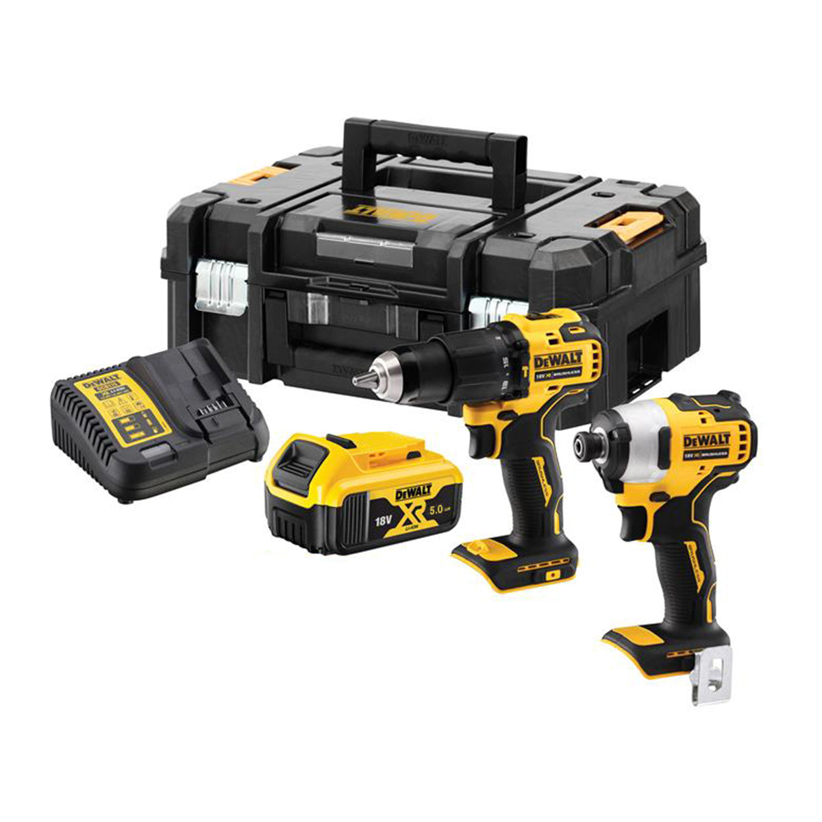 DeWALT DCK2062M2T XR Brushless Compact Twin Pack 18V 1 x 5.0Ah Li-ion