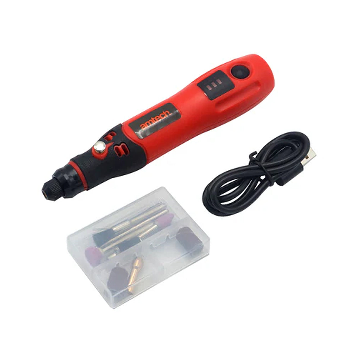 Amtech 3.6V Usb Pen Style Rechargeable Mini Engraver Set V2546