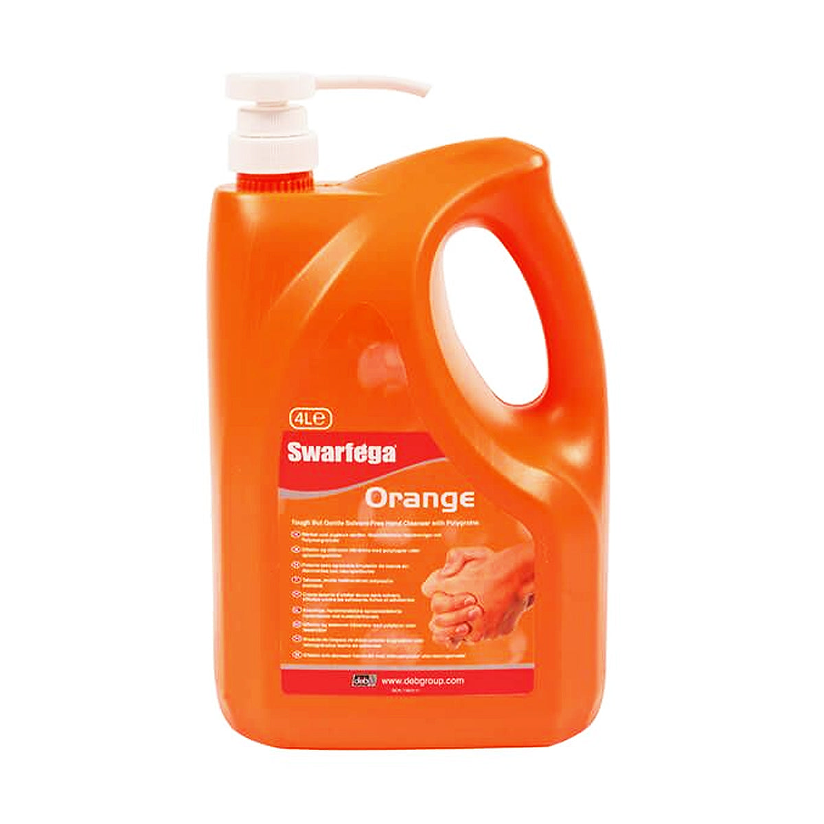 Swarfega Orange Hand Cleaner Pump Top Bottle 4 litre SWASOR4LMP