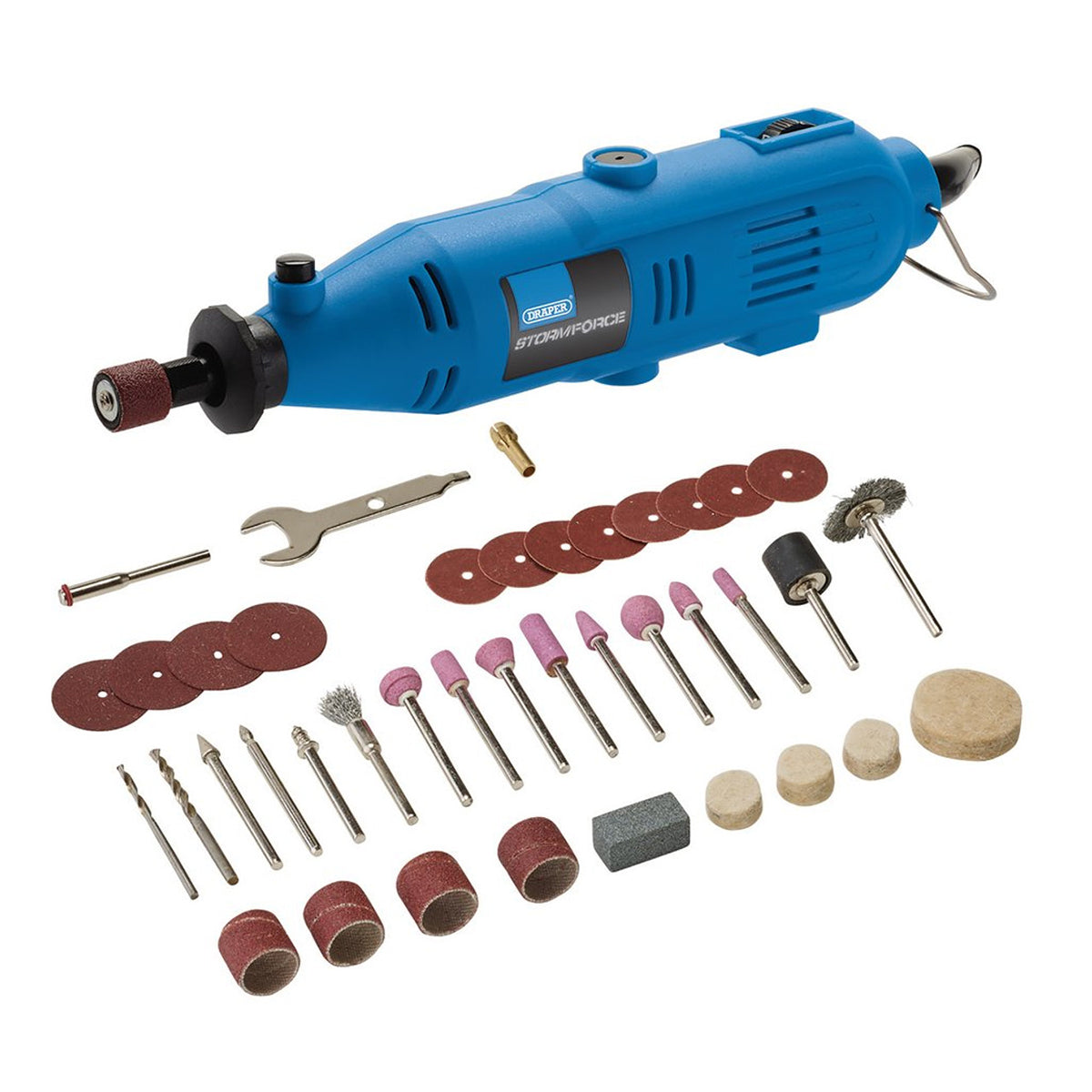 Draper Draper Storm Force® 230V Rotary Multi-Tool Kit, 135W (40 Piece) 98521