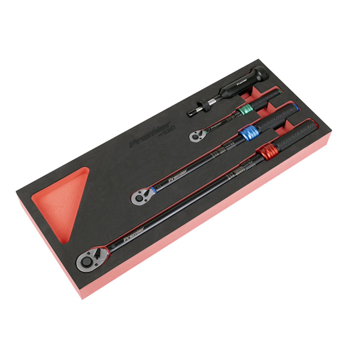 Sealey Premier Black Torque Wrench Micrometer & Torque Screwdriver Set 4pc STW909SETB